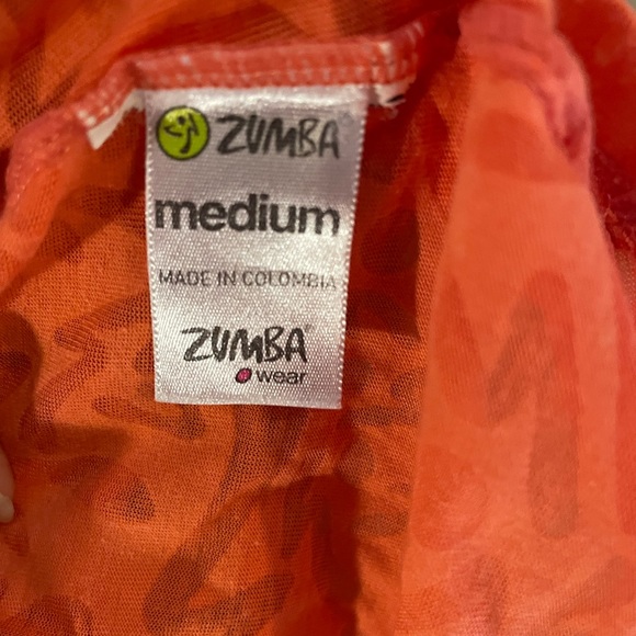 Orange Zumba Shirt Sleeve Shirt - Picture 3 of 3